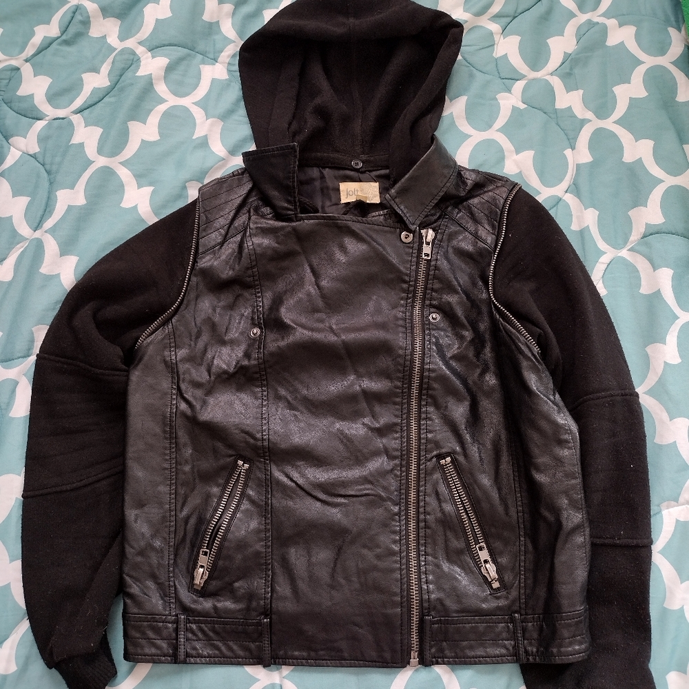 Faux leather jacket